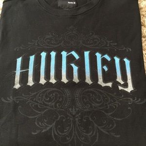 NWT Black Hurley long sleeve thermal shirt